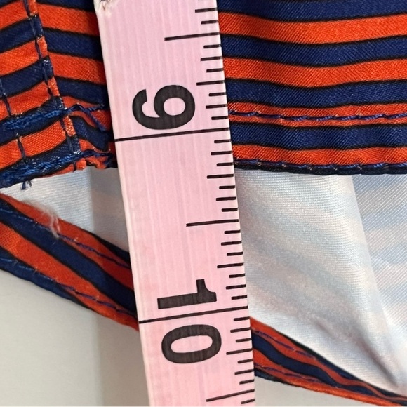 Men’s Volcom Orange & Blue Striped Board Shorts‎ Swim Trunks Size 31 - Picture 8 of 16